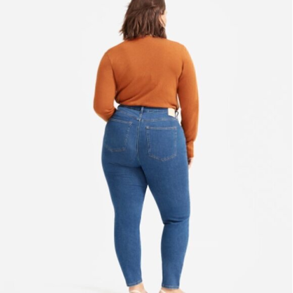 Everlane The Authentic Stretch High-Rise Skinny Mid Blue Size 28 - Picture 6 of 9